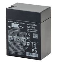 MK Powered 6V 13Ah Small Sealed VRLA AGM Battery (ES13-6)