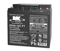 MK Powered 12V 20Ah Small Sealed VRLA AGM Battery (ES20-12CFT)