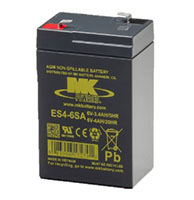 MK Powered 6V 4Ah Small Sealed VRLA AGM Battery (ES4-6SA)