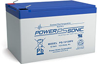 Power-Sonic PS Series 12V 12 Ah Sealed Rechargeable Lead Acid Battery with NB Terminal (PS12120NB)