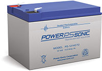 Power-Sonic PS Series 12V 14 Ah Sealed Rechargeable Lead Acid Battery (PS12140)