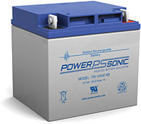 Power-Sonic PS Series 12V 40 Ah Sealed Rechargeable Lead Acid Battery (PS12400)