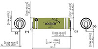 Tadiran 470 mAh Military Grade Lithium Metal Oxide Battery (TLM1550M/Z2/PT2)