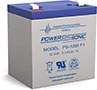 Power-Sonic PS Series 12V 5 Ah Sealed Rechargeable Lead Acid Battery (PS1250F1)
