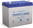 Power-Sonic PS Series 12V 55 Ah Sealed Rechargeable Lead Acid Battery (PS12550)