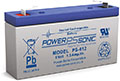 Power-Sonic PS Series 6V 1.2 Ah Sealed Rechargeable Lead Acid Battery (PS612)