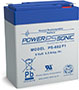 Power-Sonic PS Series 6V 8.5 Ah Sealed Rechargeable Lead Acid Battery (PS-682)