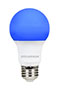 8.5 W Blue General Purpose LED Bulb/Lamp -<br><i> Photo courtesy of OSRAM SYLVANIA Inc.</i>